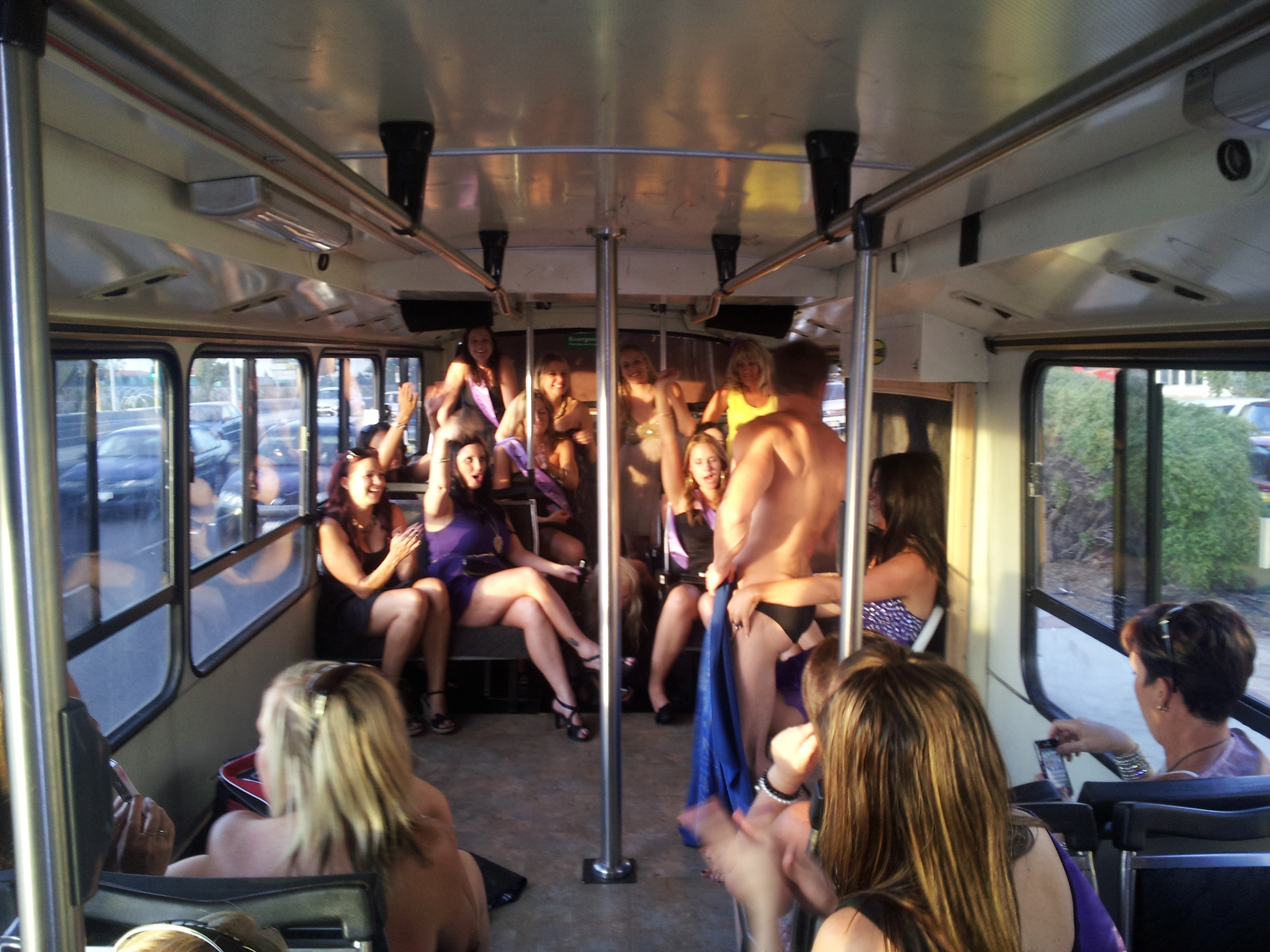 Man stripper for hens party